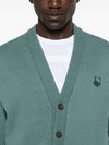 MAISON KITSUNE Komfortabeler Cardigan mit Bold Fox Head Patch OM00502KT1099 0080 141545003 [P]