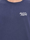 MAISON KITSUNE Übergroßes T-Shirt mit Handwriting-Stickerei OM00123KJ0119 P476 141545570 [P]