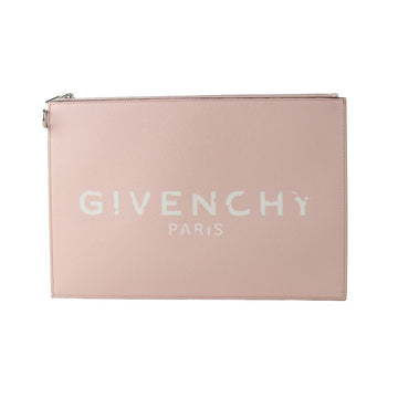 Givenchy Pink Leather Vintage Logo Clutch Bag 35522 141551107