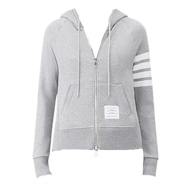 THOM BROWNE 4-Streifen RWB Tab Loopback Jersey Kapuzenjacke FJT001A 00535 055 141551180