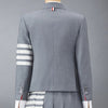 THOM BROWNE 4バーストライププレーンウィービングウールジャケット FBC010V 06146 035 141551184 [P]