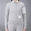 THOM BROWNE 4-Bar Streifen RWB Tab Loopback Sweatshirt 00535 055 141551186 [P]