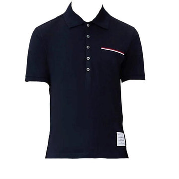 Thom Browne Pocket Trimming Short Sleeve Polo Shirt MJP022A 01455 415 141551207