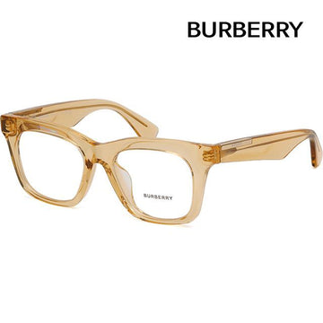 BURBERRY BE2407F 4063 アジアンフィット 半透明ライトブラウンスクエアフレーム 141577978