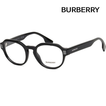 Burberry BE2386 3001 Black Round Acetate Eyeglass Frame 141577981
