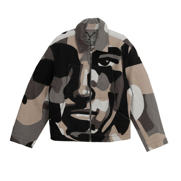 LOUIS VUITTON Patchwork-Portrait Denim Jacket 50 141472458