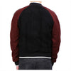 LANVIN RMLF0011A16 1030 Wildleder Lammleder Piping Baseballjacke 141601948 [P]