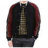 LANVIN RMLF0011A16 1030 Wildleder Lammleder Piping Baseballjacke 141601948 [P]