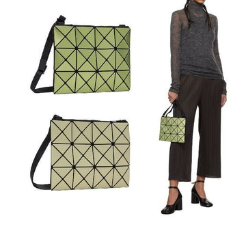 ISSEY MIYAKE Bao Bao Lucent Two-Tone Gloss Mix Shoulder Bag 68-LT GREE 141602665