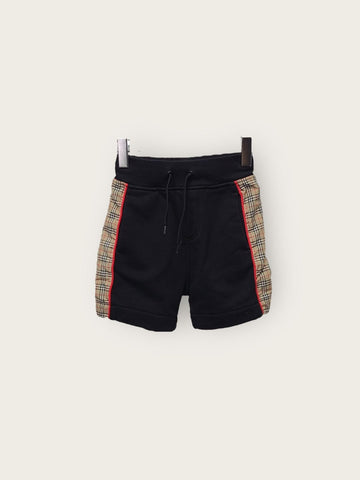 BURBERRY Baby schwarze Seitenteil Baumwolle Track Shorts 2Y 141613626