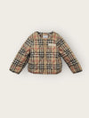Burberry Baby Vintage Check Logo Patch Quilted Jacket Jumper 141613646 [P]