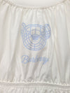Burberry White Kids Thomas Bear Silk Dress 141613687 [P]