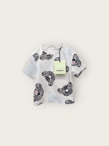 Burberry White Kids Thomas Bear Print T-Shirt 12M 141613775