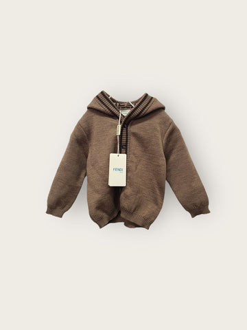 FENDI ベビーウサギウールカーディガン 12M 141614856