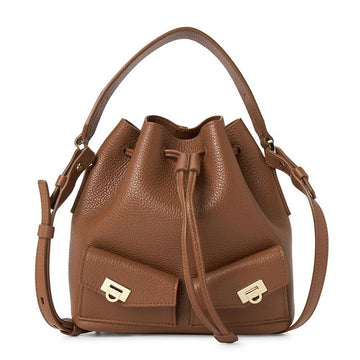 Salvatore Ferragamo Hug Multi-Pocket Women's Bucket Bag 141615859 [P]