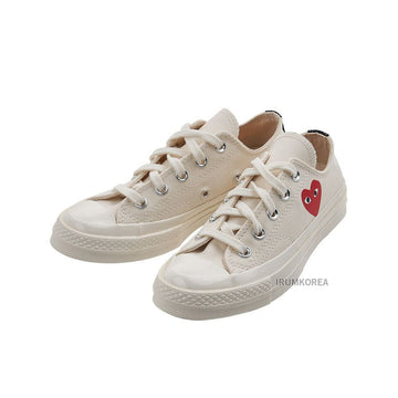 COMME DES GARCONS ロゴ ロー トップ スニーカー 001 ホワイト SS25 141617871