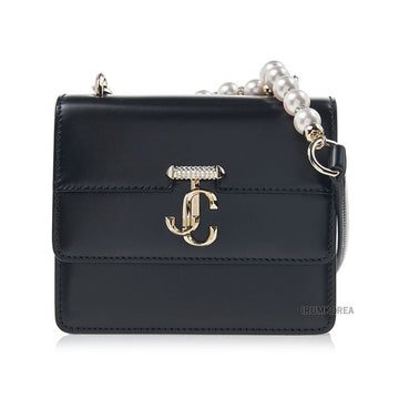 JIMMY CHOO アベニュークアッドXSラムブラックライトゴールドSS25 141617888