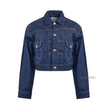 Vivienne Westwood W0162 K406 SS25 Women's Cropped Marlene Denim Jacket 141617970 [P]