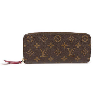 Louis Vuitton M60742 Monogram Canvas Fuchsia Clemence Wallet Long Wallet 141665462