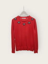 GIVENCHY レッド スターパッチ ラウンド ニット 42505058 [P]