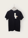 MAISON KITSUNE ブラックチルラックスフォックスパッチ半袖Tシャツ 42194539 [P]