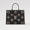 Louis Vuitton OnTheGo MM Monogram Black Beige M45495 141704280 [P]