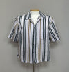 ACNE STUDIOS Akne Baumwoll Streifen Kurzarmhemd (95 100) 141707626 [P]
