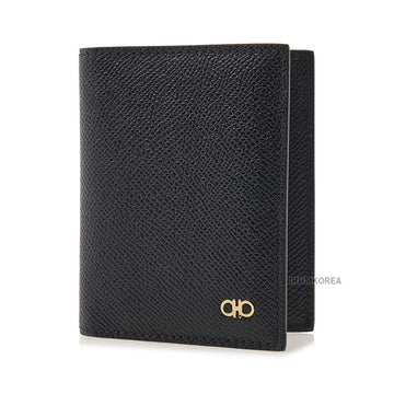Salvatore Ferragamo Gancini Credit Card Holder 66 1452 NERO 0775661 FW25 141709609