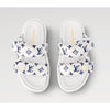 LOUIS VUITTON Full Pillow Comfort Mule White Blue 1AHMK 141711707 [P]