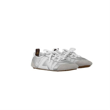 LOUIS VUITTON Sneakerina Silber Braun 1AHOJ / Damen Sneaker 141711708 [P]