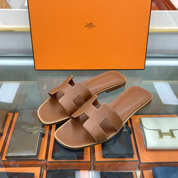 HERMES オラン ゴールド サンダル スリッパ H021056 141758060