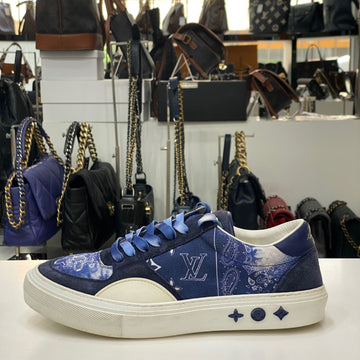 LOUIS VUITTON LV オリー スニーカー ブルー 6.5 141772459