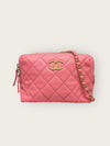 CHANEL Mini-Crossbody aus Kälberleder in Pink 141812578 [P]