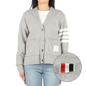 THOM BROWNE 25FW (FJT069A 00535 055) Damen diagonale Armstulpe Cardigan 141817487