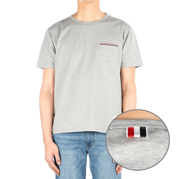 THOM BROWNE 25FW (MJS010A 01454 055) メンズ スリー ストライプ 半袖 Tシャツ 141817492
