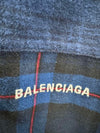 BALENCIAGA Warenhaus-Version Karierter Reißverschlussjacke Größe 44 141876650 [P]