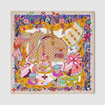 LOUIS VUITTON Tuch Picknick Quadrat 90 Monogram M96463 141886775