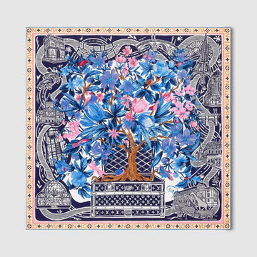 Louis Vuitton Scarf Jardin de Plantes Square 90 Monogram M96140 141886944