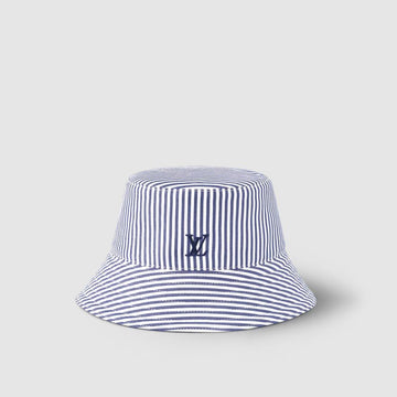 LOUIS VUITTON Bucket Hat mit LV Streifen M5158M 141888282