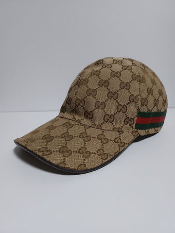 GUCCI S Beigefarbene GG Monogramm Baseballkappe 200035 a308053 141918632