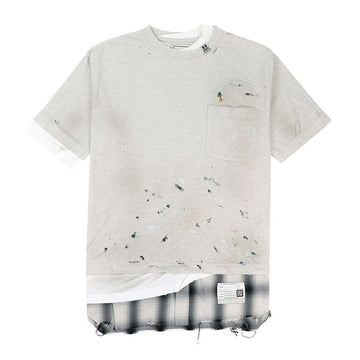 MAISON MIHARA YASUHIRO ミハラヤスヒロ メンズ トリプルレイヤー 半袖Tシャツ A13TS621 WHITE 141930442