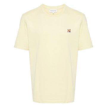 Maison Kitsune Fox Head Patch Regular T-Shirt Chalk Yellow LM00104KJ0008 P712 141931062
