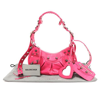 BALENCIAGA Neon Pink Arena Storyko Lammleder Le Cagole XS Hobo Schultertasche 671309 141935429