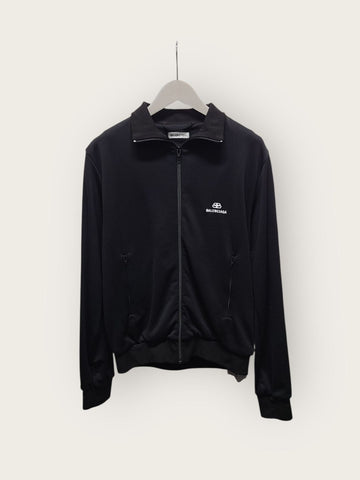 Balenciaga Black BB Logo Embroidered Women's Zip-Up Jacket 38 42350182