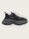 BALENCIAGA ダーティ ブラック クリアソール トリプルS スニーカ 43 42720809 [P]