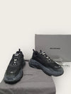 BALENCIAGA ダーティ ブラック クリアソール トリプルS スニーカ 43 42720809 [P]