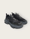 BALENCIAGA ダーティ ブラック クリアソール トリプルS スニーカ 43 42720809 [P]