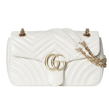 Gucci White Leather GG Marmont 841290 AAFAX 9050 141940927
