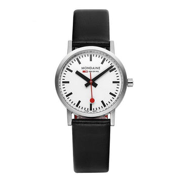 MONDAINE クラシックレディースレザーボ時計 153245403