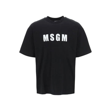 MSGM ロゴ Tシャツ 3240MM94 227298 99 ブラック 127481211